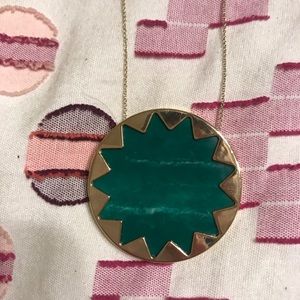 House of Harlow Green Sunburst Necklace